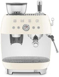 Smeg EGF03CREU Machine à Café Expresso Manuelle avec Broyeur