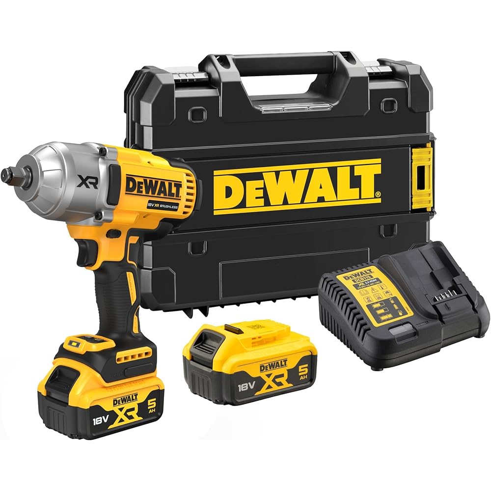 DEWALT DCF900P2T-QW Boulonneuse à Chocs XR 18V Brushless Emmanchement 1/2"