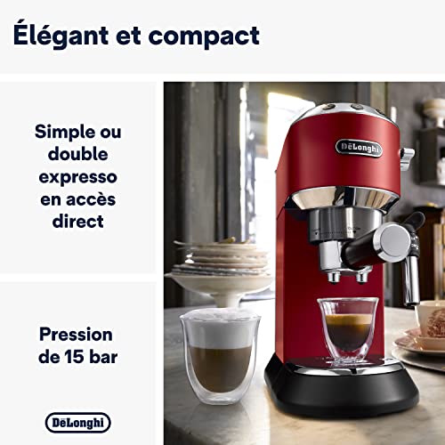De'Longhi Dedica Style EC685.R Machine Expresso Manuelle Rouge