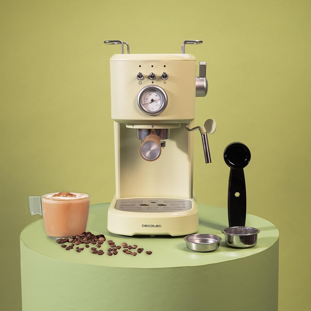 Cecotec Power Espresso 20 Retro Green Cafetière Espresso 20 Bars