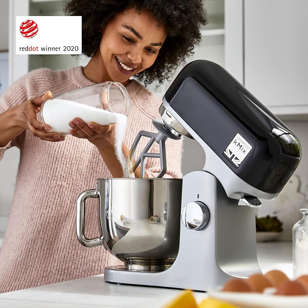 Kenwood kMix KMX750BK Robot Pâtissier Noir en Métal 1000W