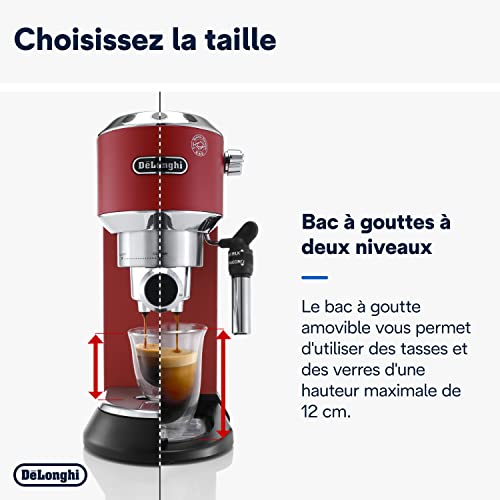 De'Longhi Dedica Style EC685.R Machine Expresso Manuelle Rouge