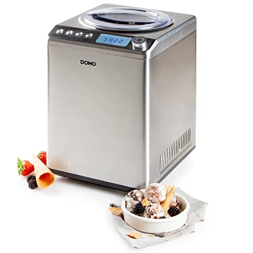Domo DO9232I Turbine à Glaces Électrique Autonome en Inox