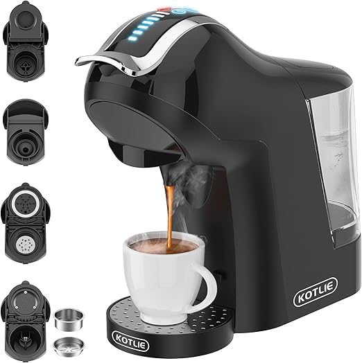 Kotlie EM-308A Cafetière Multi-Capsules 5-en-1 Chaud et Froid