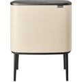 Brabantia Bo Touch Bin Poubelle de Recyclage Double 23 plus 11 L Beige