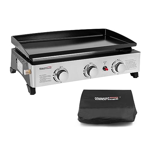 Royal Gourmet Plancha au Gaz en Acier Émaillé 3 Brûleurs 7,5kW