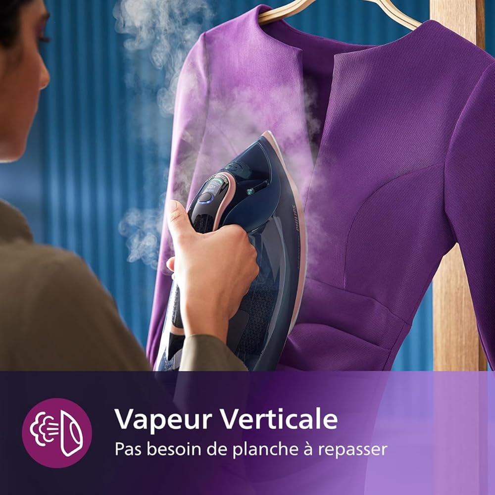 Philips Azur 8000 Series Fer à Vapeur 3000 W Technologie OptimalTEMP