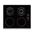 Brandt BPI6413BM Plaque de Cuisson Mixte Induction et Gaz Noire