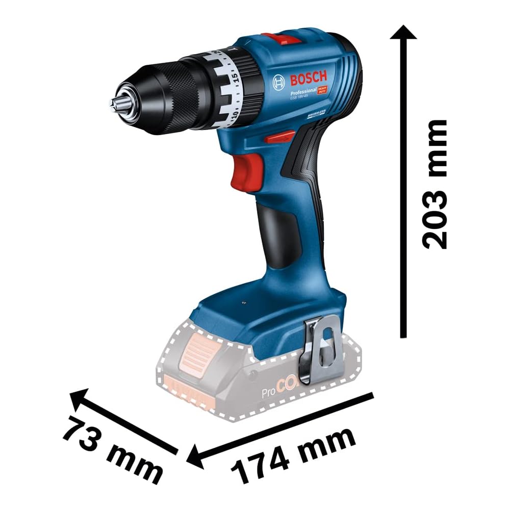 Bosch Professional GSB 18V-45 Perceuse-Visseuse à Percussion 18V