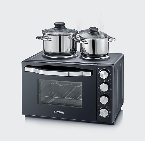 Severin TO 2074 Mini Four Chaleur Tournante et Plaques de Cuisson