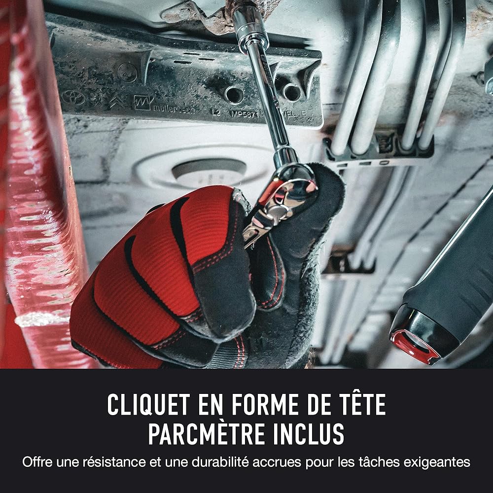 Facom RL.NANO1 Coffret Serrage Douilles 1/4" 6 Pans Métriques 38 Pièces