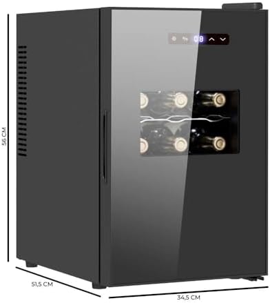Cecotec Bolero GrandSommelier 830 Cave à Vin Thermoélectrique 8 Bouteilles