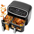 Friteuse sans Huile Double Tiroir Air Fryer Tour Format XXL 10L