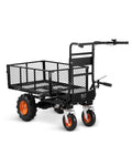 VEVOR Chariot Utilitaire Électrique de Jardin Cuve Acier 36V 300 kg