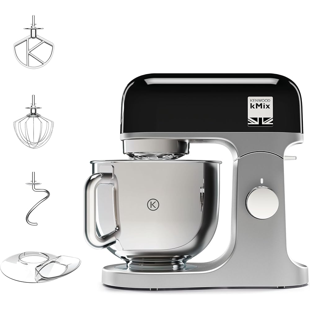 Kenwood kMix KMX750BK Robot Pâtissier Noir en Métal 1000W