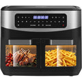 Iceagle Friteuse sans Huile Air Fryer 12L 2600W Double Tiroir
