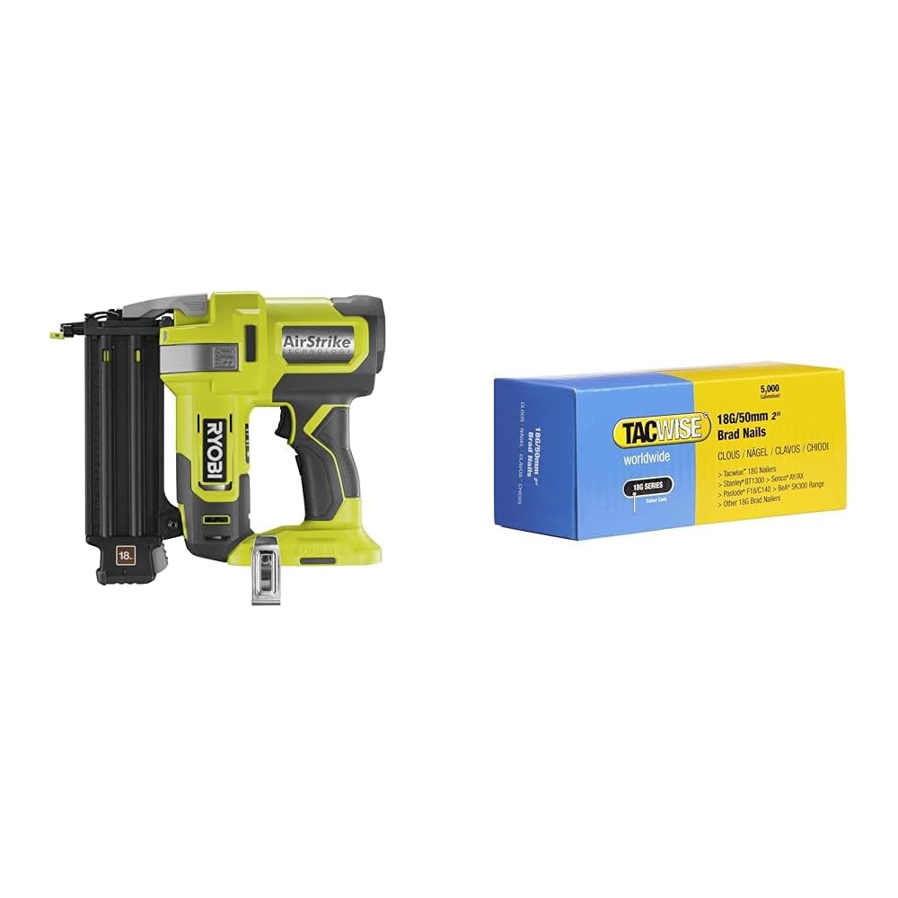RYOBI Cloueur d'Assemblage 18V ONE+ 18G avec 5000 Clous Tacwise