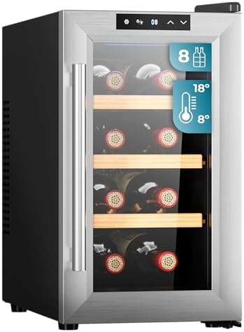 Cecotec Bolero GrandSommelier 830 Cave à Vin Thermoélectrique 8 Bouteilles