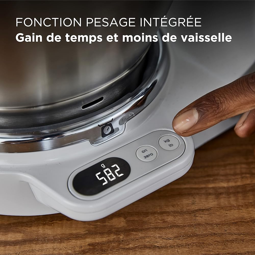 Kenwood Titanium Chef Baker KVC85.004SI Robot Pâtissier Argent