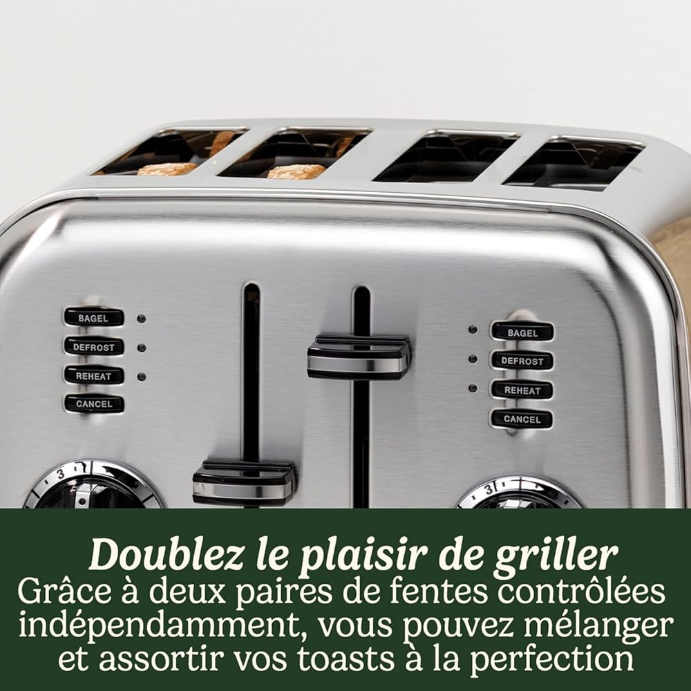 Cuisinart Grille-pain 4 Tranches en Acier Inoxydable