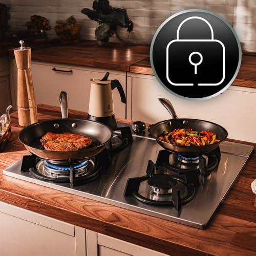 Cecotec Bolero Squad G 4200S Plaque de Cuisson à Gaz Inox 4 Feux