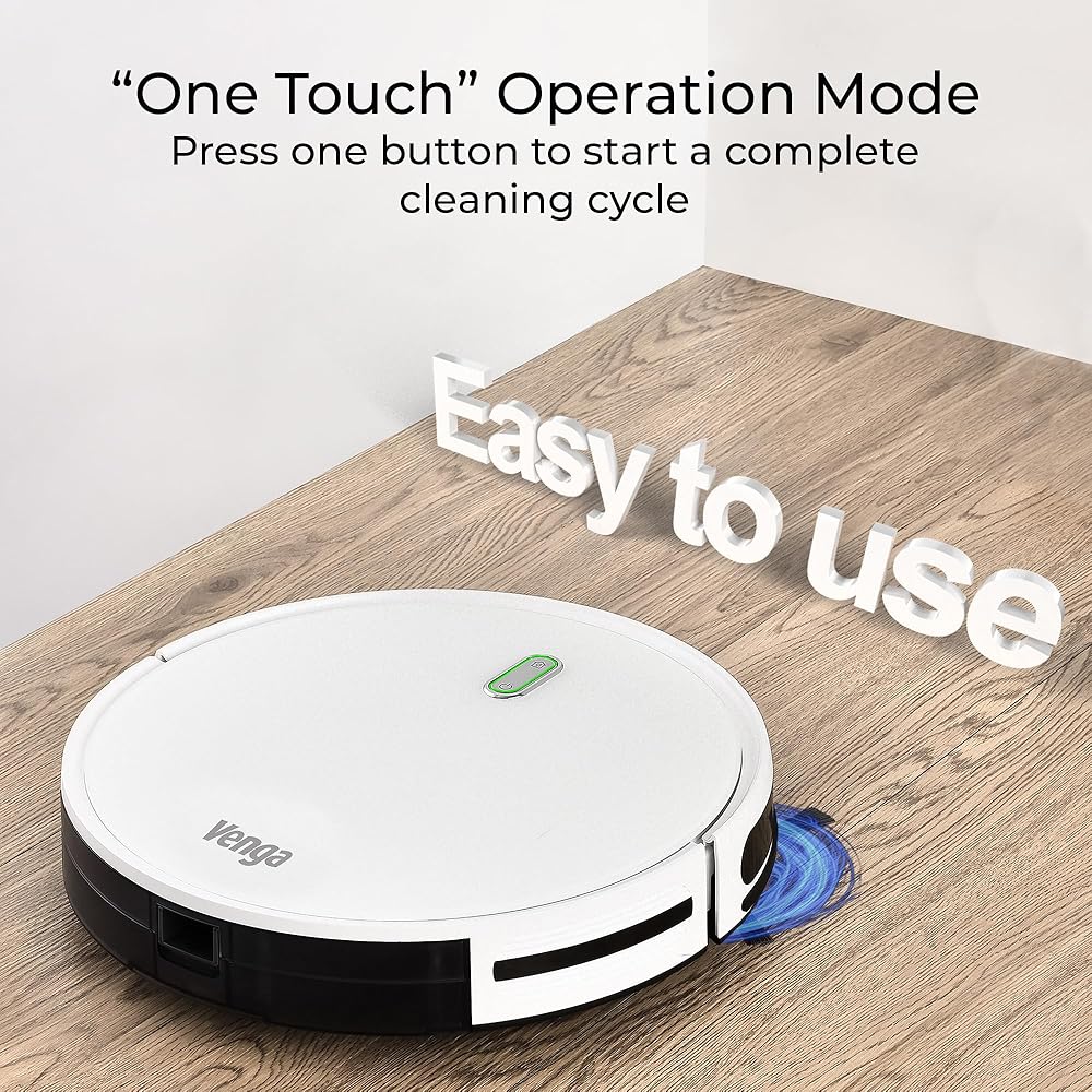 Venga! VG RVC 3000 Robot Aspirateur Laveur de Sol Silencieux