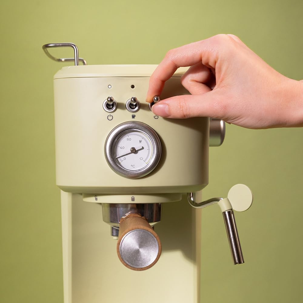 Cecotec Power Espresso 20 Retro Green Cafetière Espresso 20 Bars