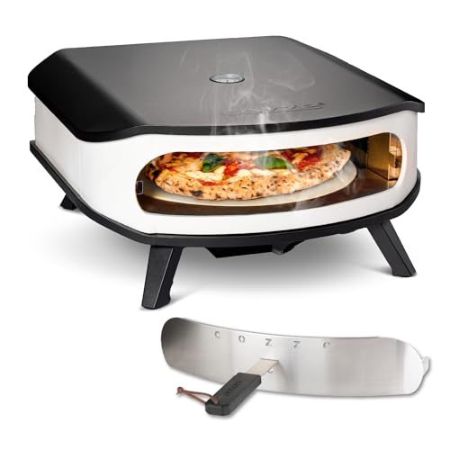 Cozze Four à Pizza à Gaz Performant avec Pierre Rotative 6 kW