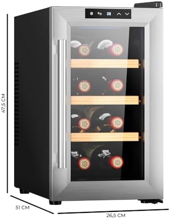 Cecotec Bolero GrandSommelier 830 Cave à Vin Thermoélectrique 8 Bouteilles