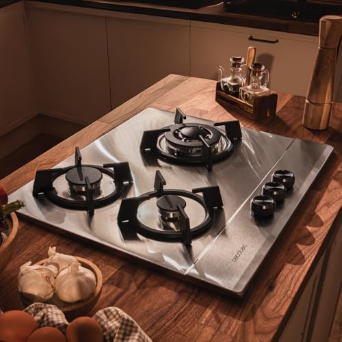 Cecotec Bolero Squad G 3200S Plaque de Cuisson à Gaz Inox 3 Feux