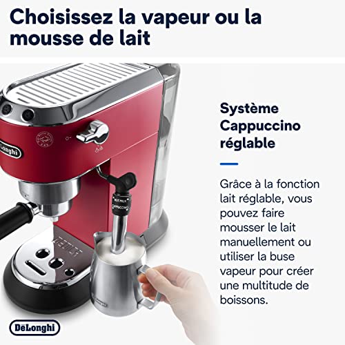 De'Longhi Dedica Style EC685.R Machine Expresso Manuelle Rouge